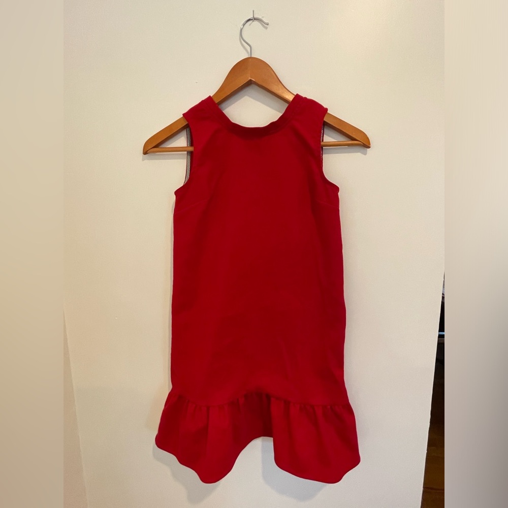 Girls vineyard vines red dress size 10-12 (medium) worn once
